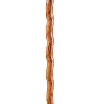 Brazos™ Twisted Oak Ergonomic Fitness Handcrafted Walking Stick, 55-Inch, Tan