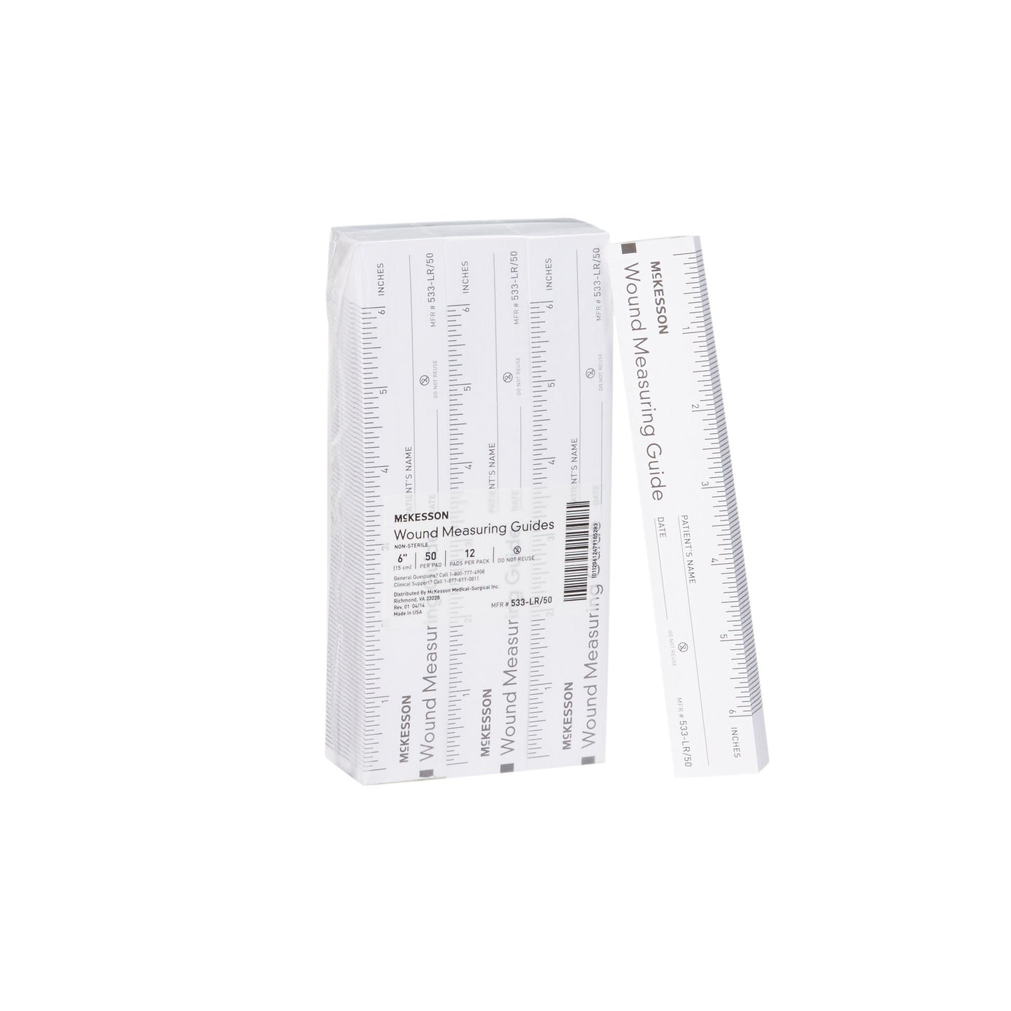 McKesson Nonsterile Paper Wound Measuring Guide