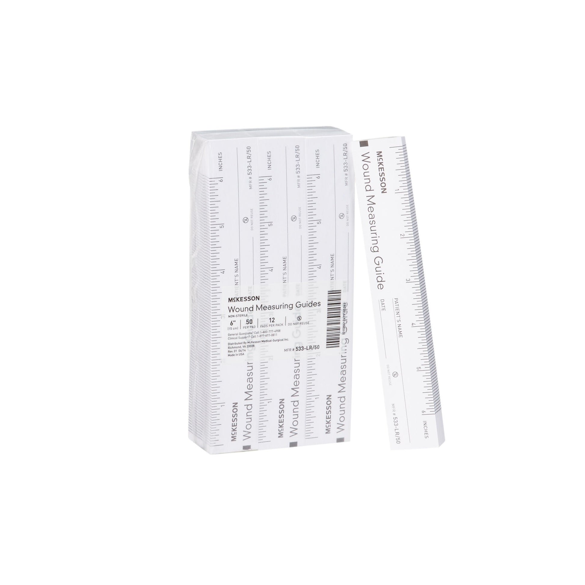 McKesson Nonsterile Paper Wound Measuring Guide