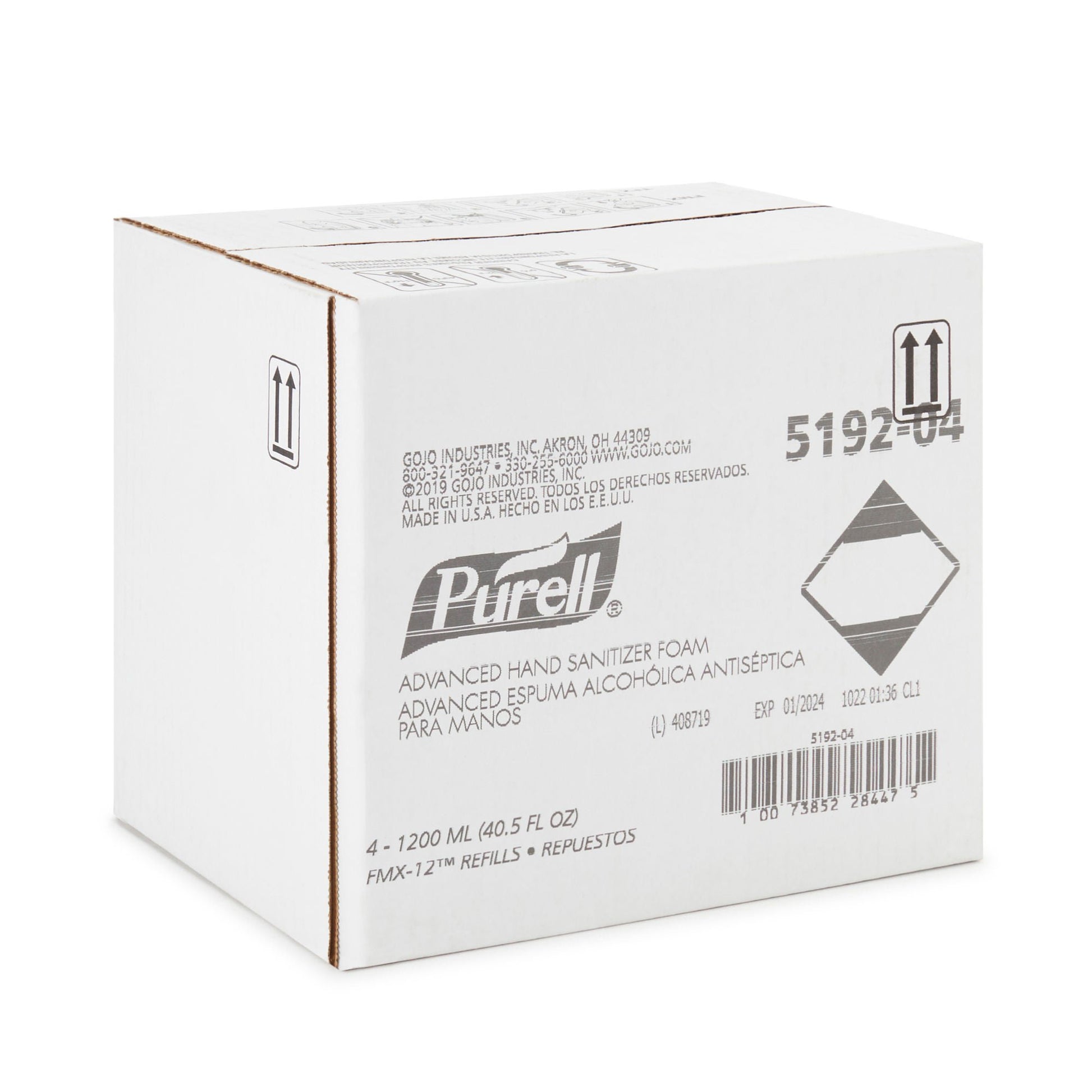 Purell Advanced Hand Sanitizer Ethyl Alcohol Foaming Dispenser Refill Bottle
