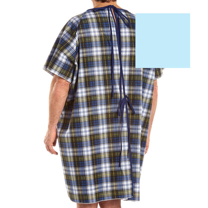 TieBack™ Patient Exam Gown, Blue