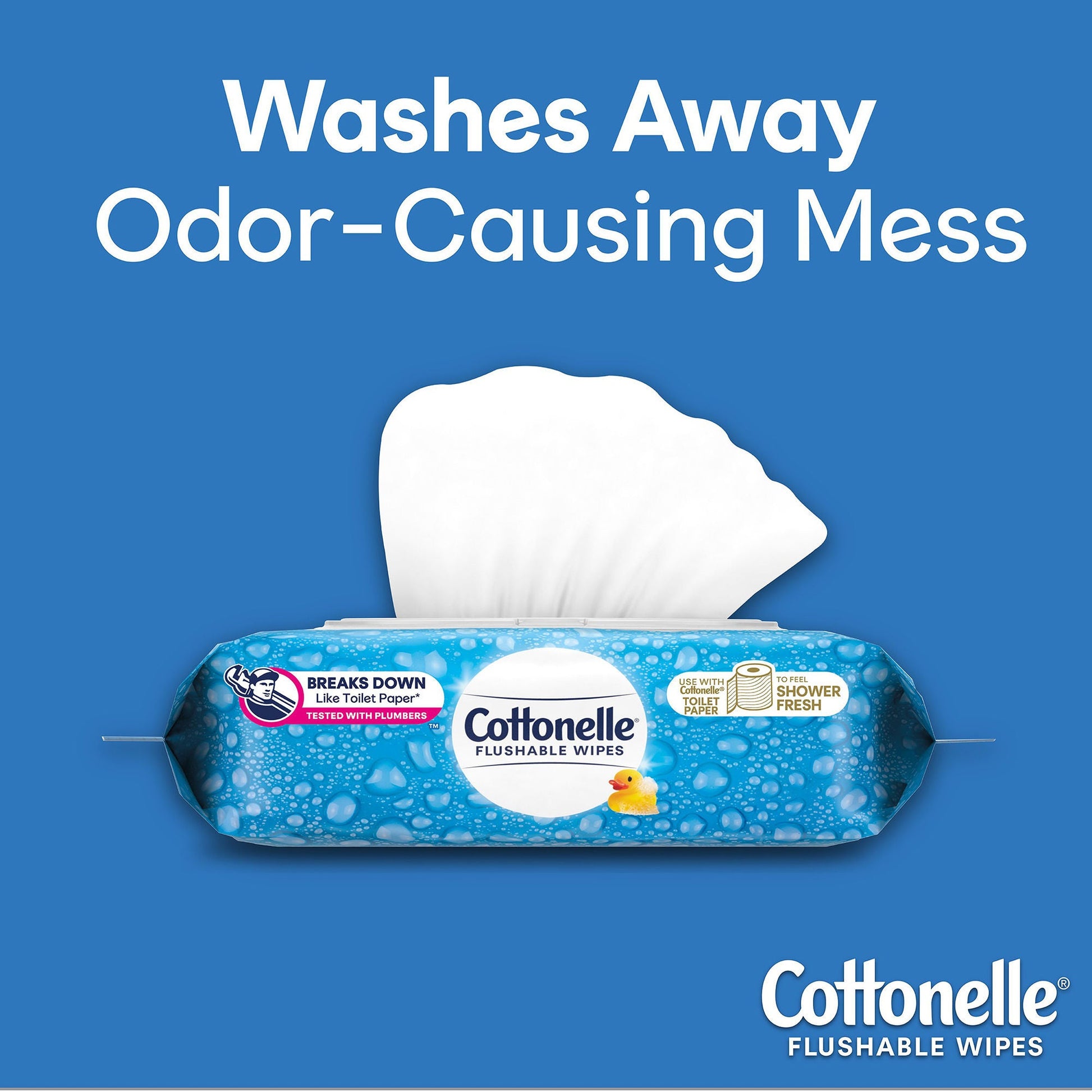 Cottonelle FreshCare Flushable Personal Wipe Soft Pack Refill Scented