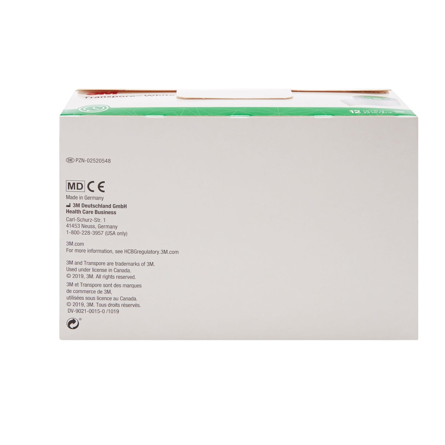 3M™ Transpore™ Plastic Medical Tape, White