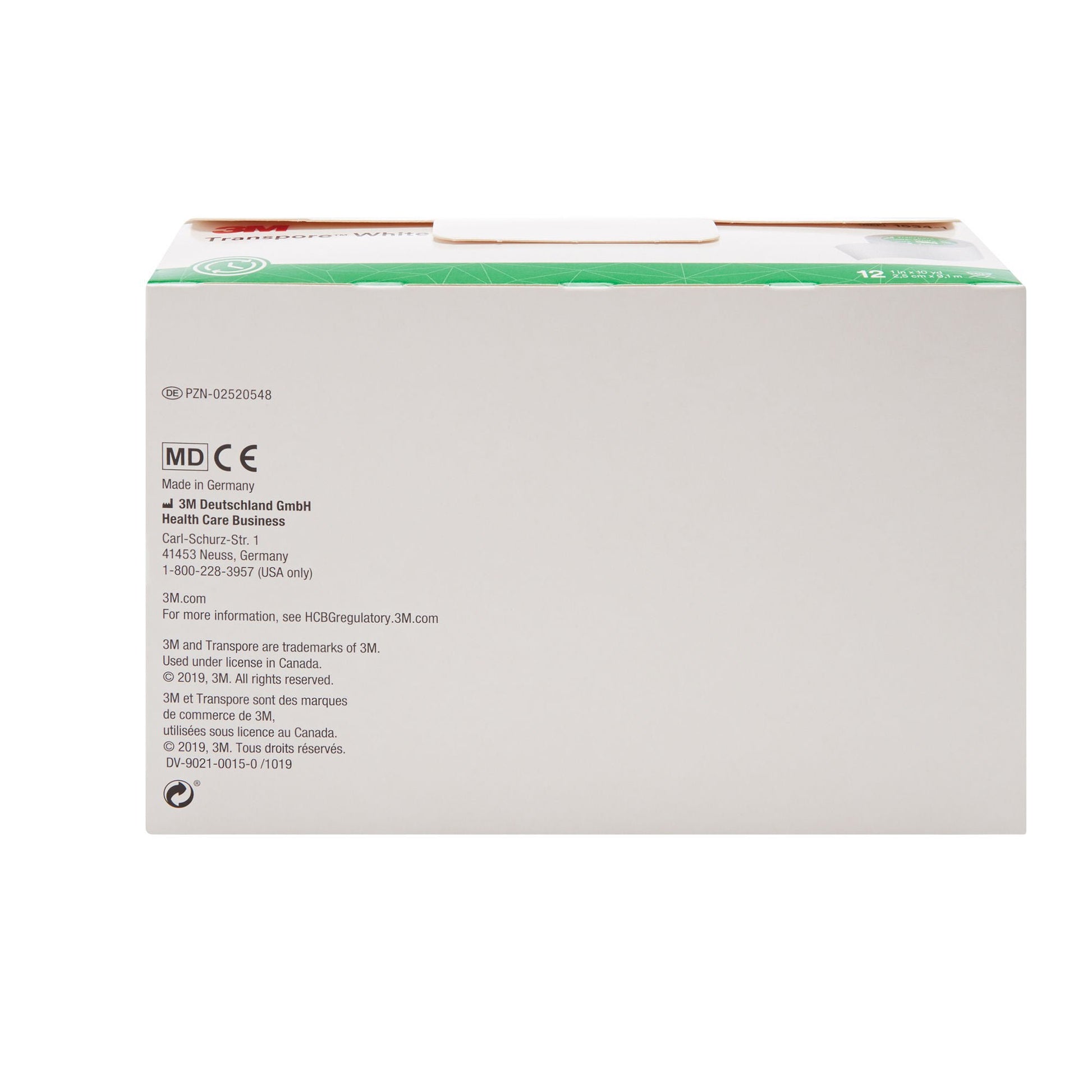 3M™ Transpore™ Plastic Medical Tape, White