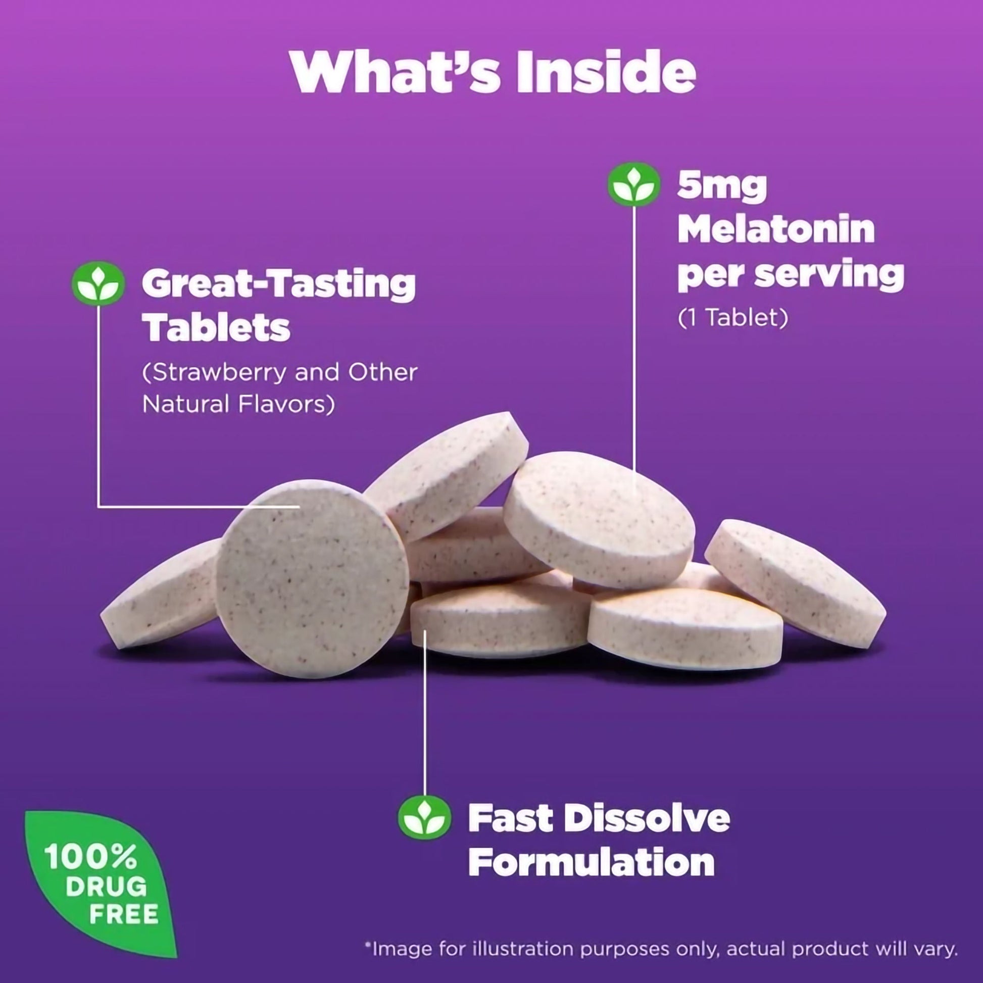 Natrol® Melatonin 5 mg Sleep Fast Dissolve Tablets Strawberry