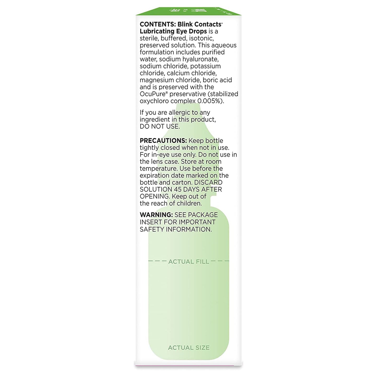 blink Contacts Lubricating Eye Drops