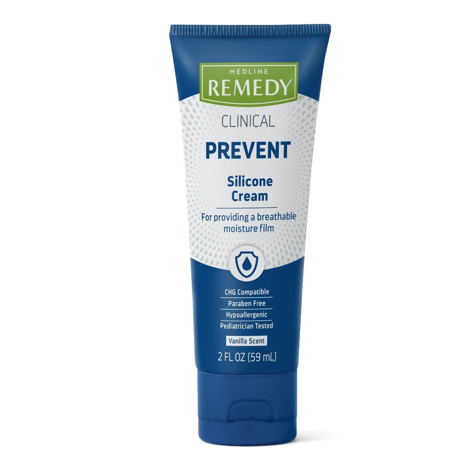 Medline Remedy Clinical Prevent Hand and Body Moisturizer Tube Vanilla Scent Cream CHG Compatible