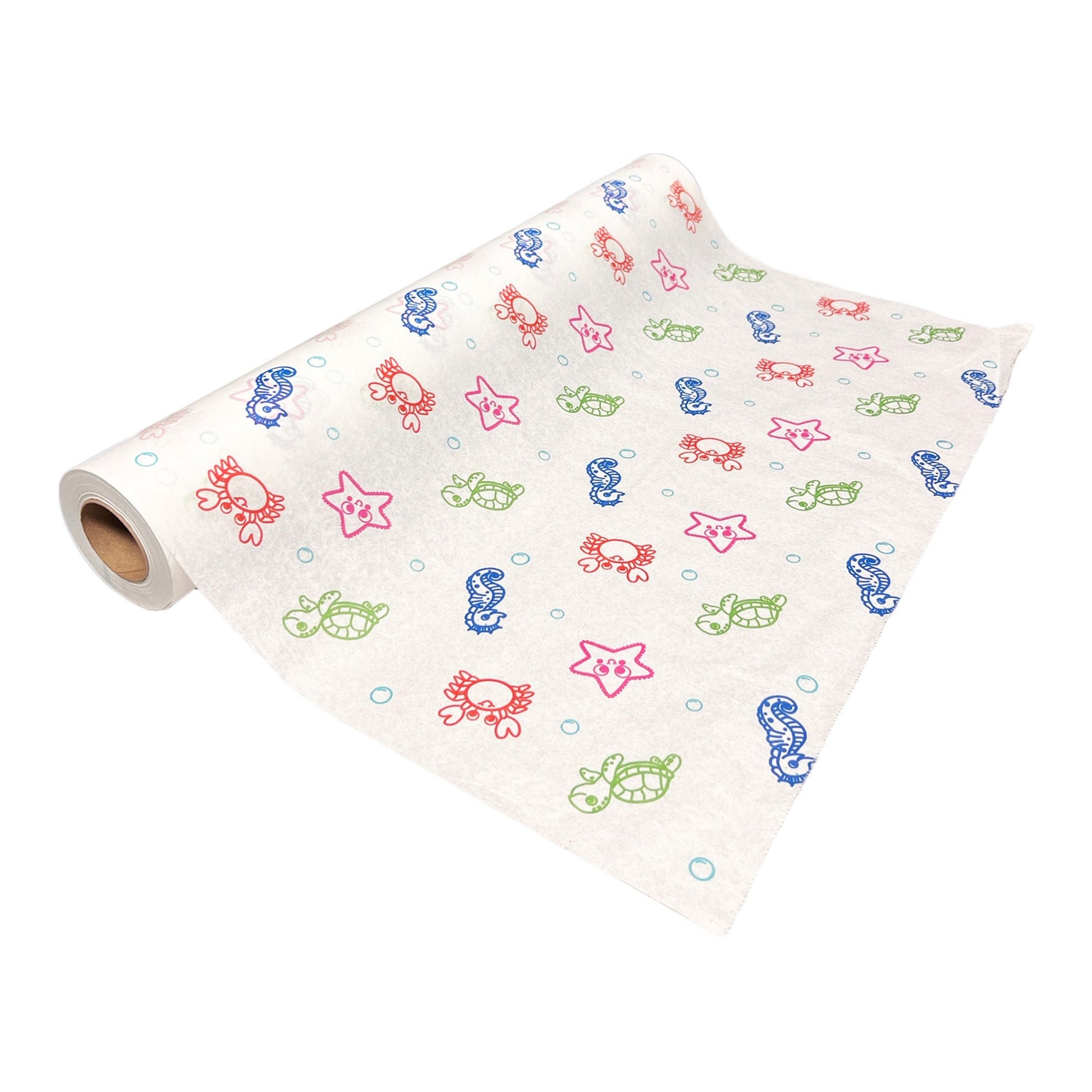 McKesson Table Paper 18 Inch Width 225 Foot Length Print (Sea Friends) Smooth