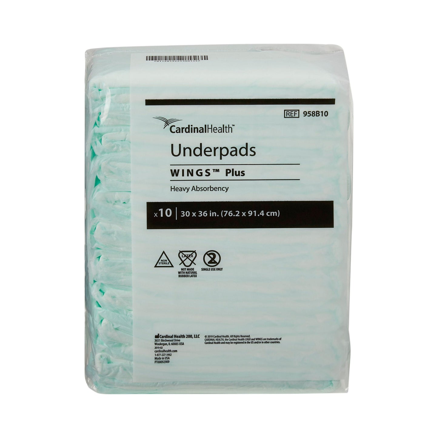 Wings™ Plus Heavy Absorbency Underpads
