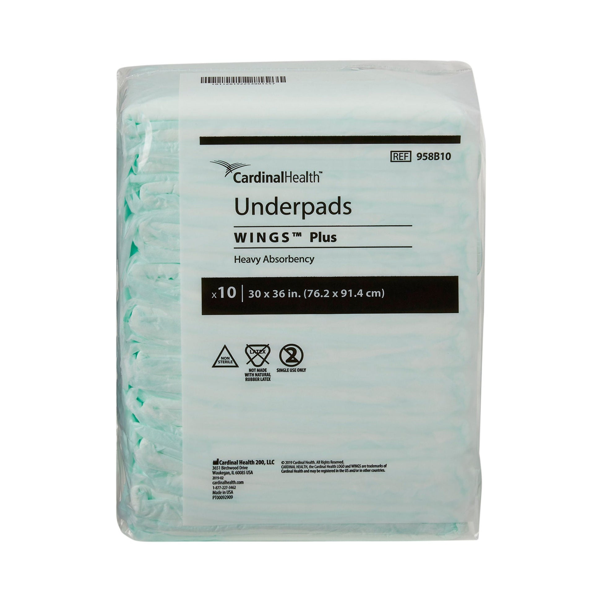 Wings™ Plus Heavy Absorbency Underpads