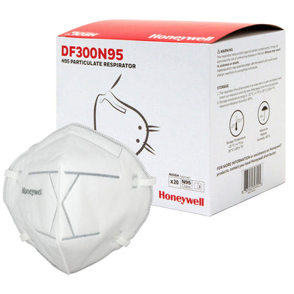 Honeywell DF300 Particulate Respirator Mask Industrial N95 Not Rated Elastic Strap One Size Fits Most