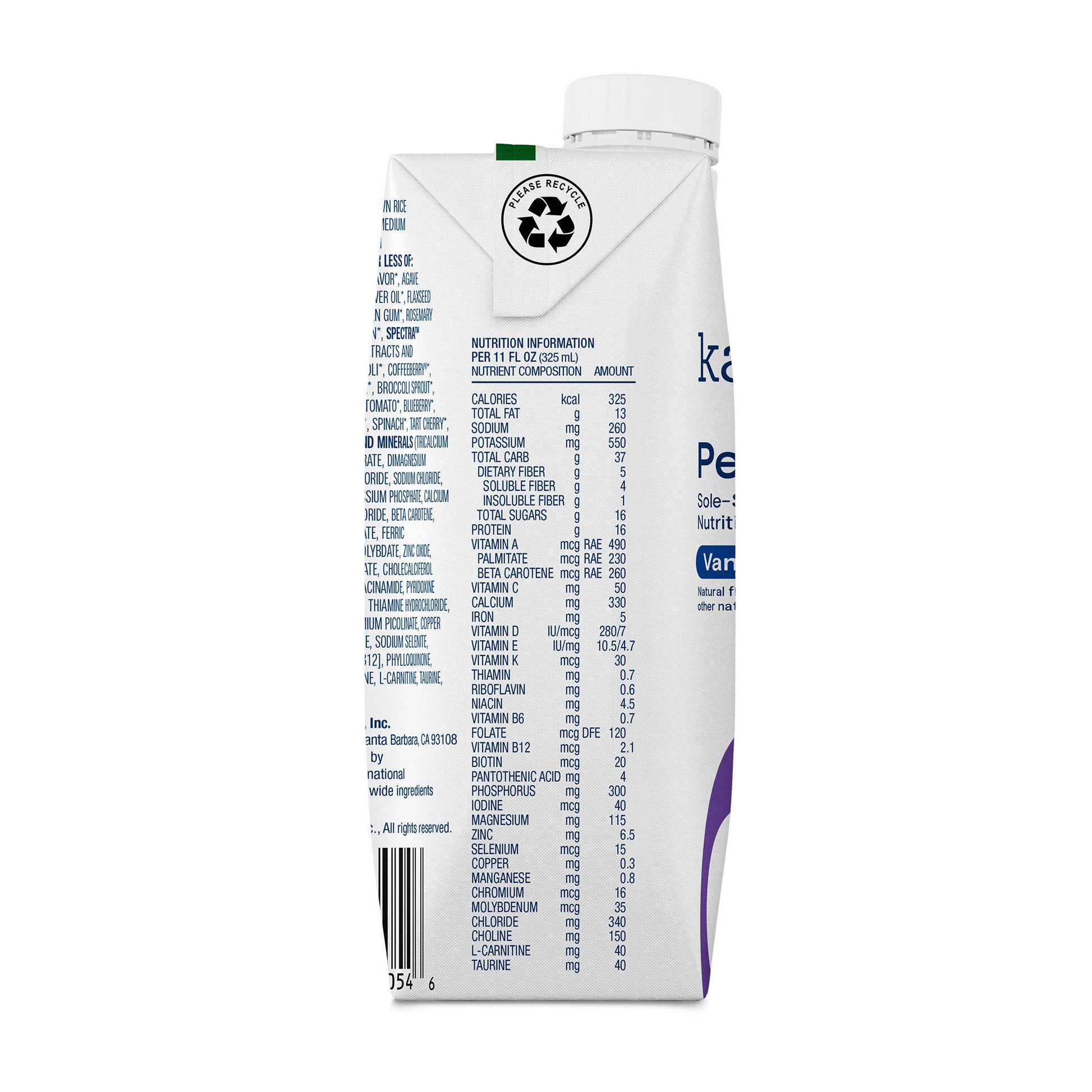 Kate Farms® Peptide 1.0 Vanilla Sole-Source Nutrition Formula, Carton