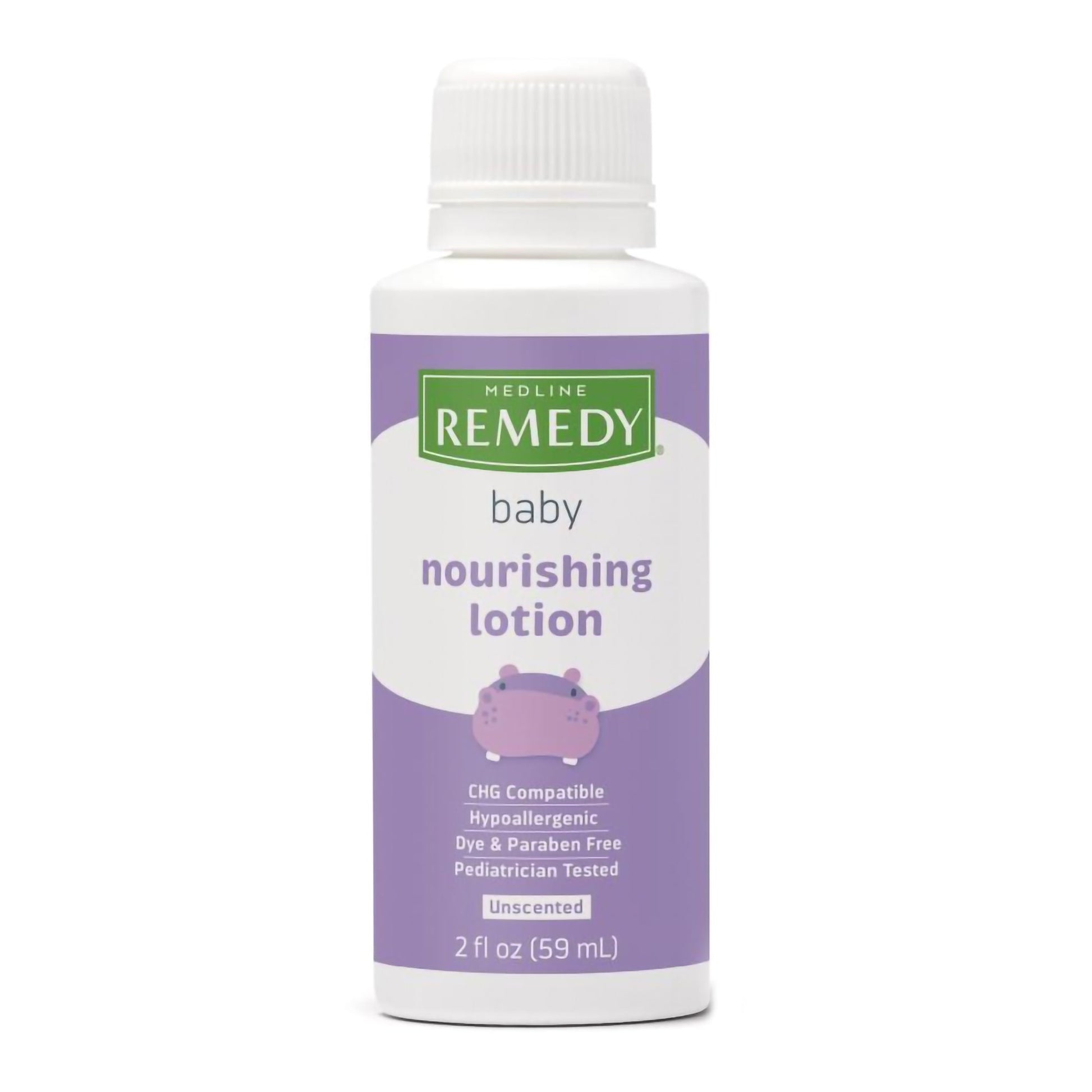 Medline Remedy Baby Lotion Bottle Unscented Lotion CHG Compatible