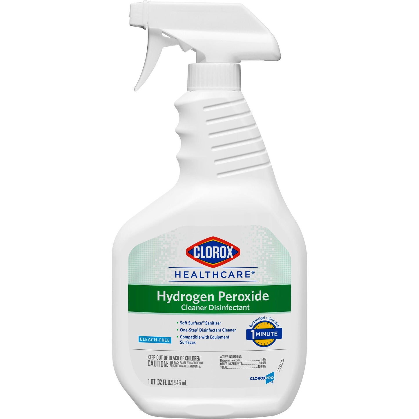 Clorox Healthcare® Hydrogen Peroxide Cleaner Disinfectant, Spray Bottle
