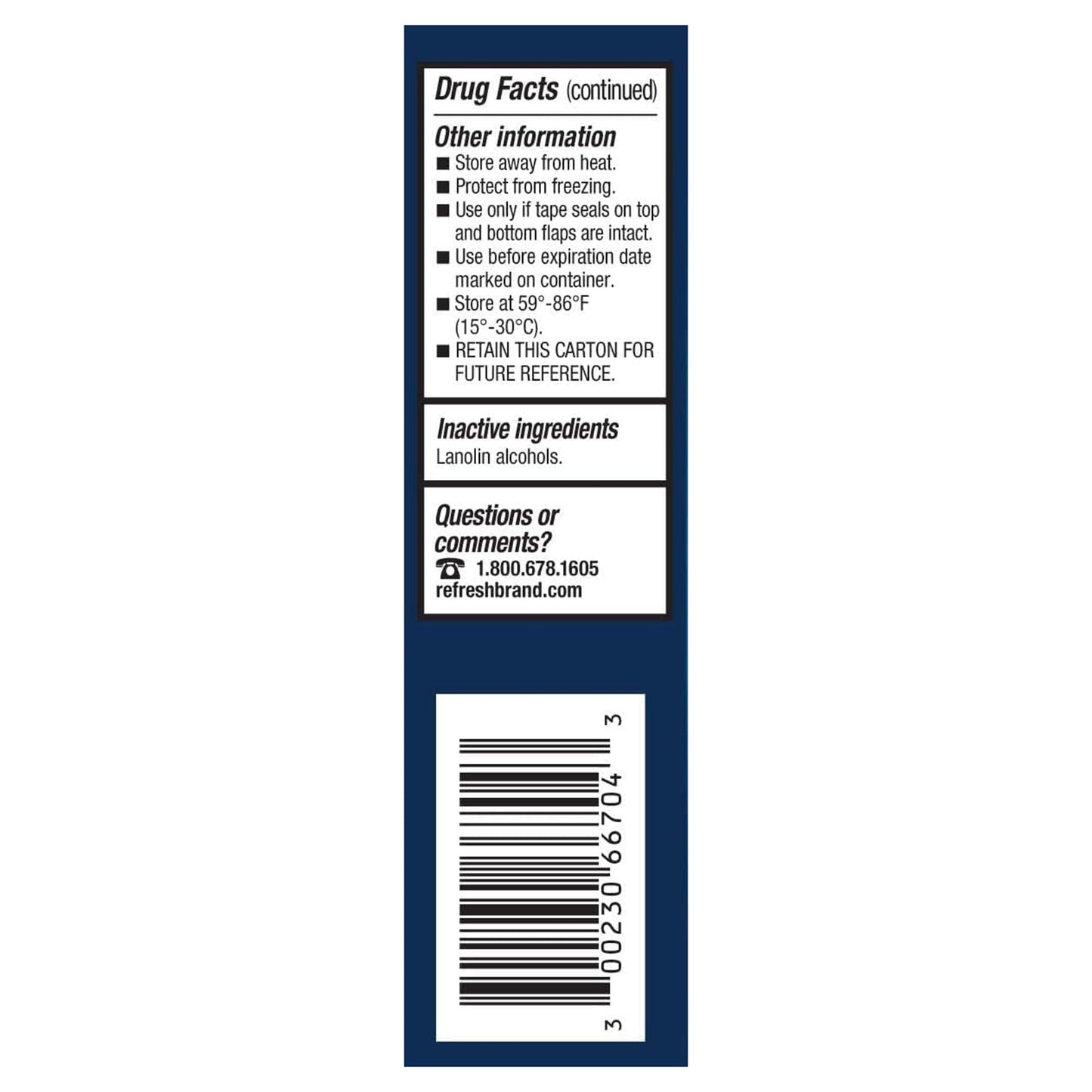 Refresh P.M.® Lubricant Eye Ointment, Dropper Bottle