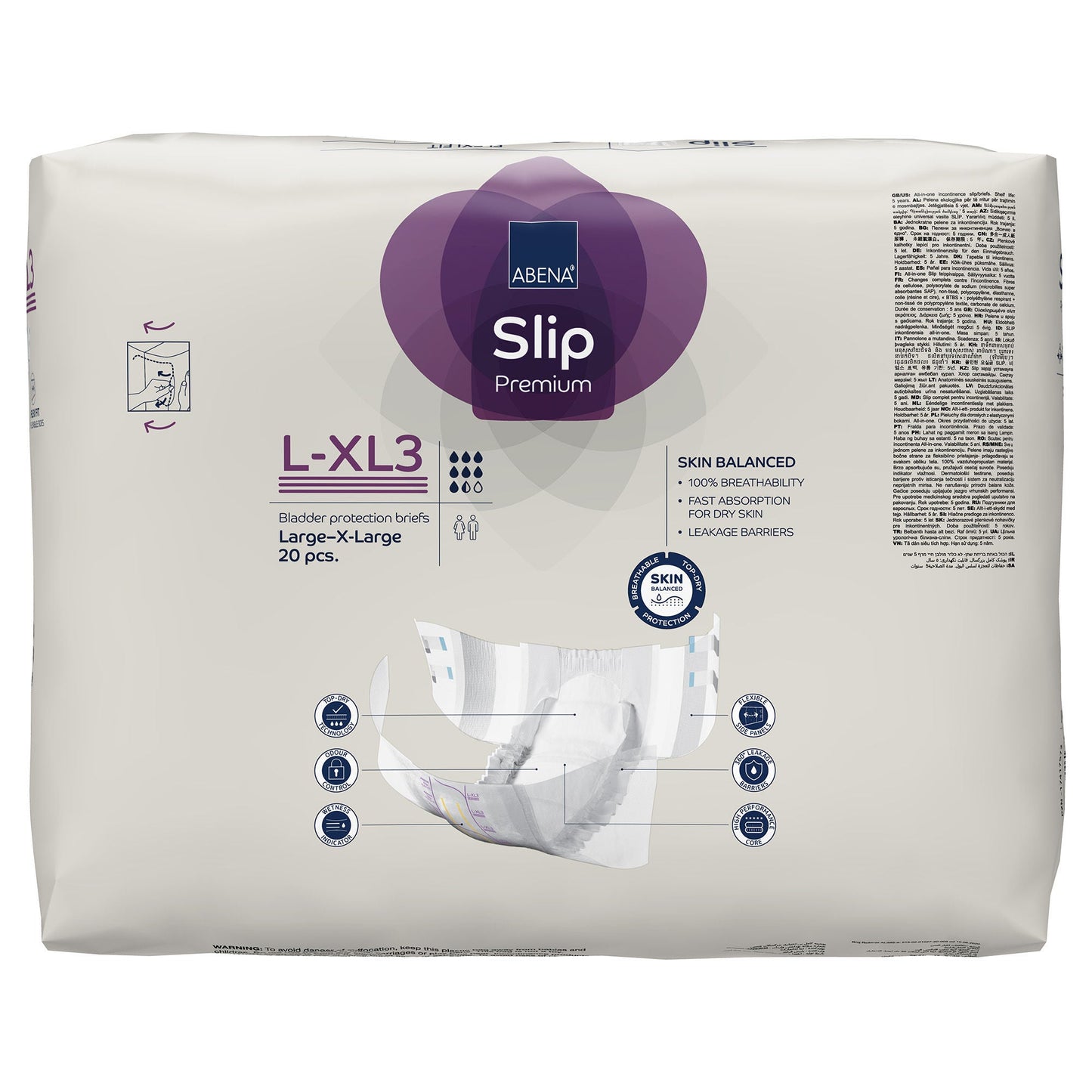 Abena® Slip Premium Flexi Fit Incontinence Briefs, L-XL3