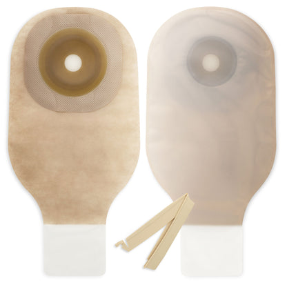 Premier™ Flextend™ 1-Piece Transparent Colostomy Pouch, Pre-cut to Fit
