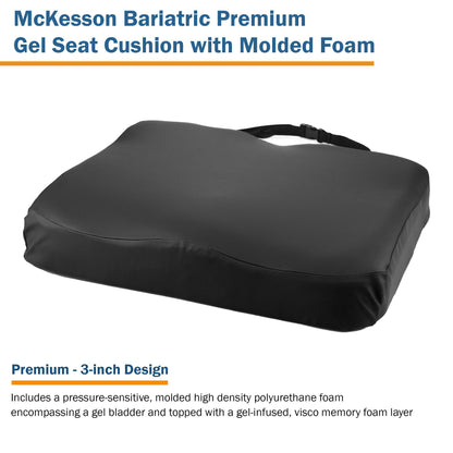 McKesson Premium Molded Foam Seat Cushion, 22 x 18 x 3 Inch