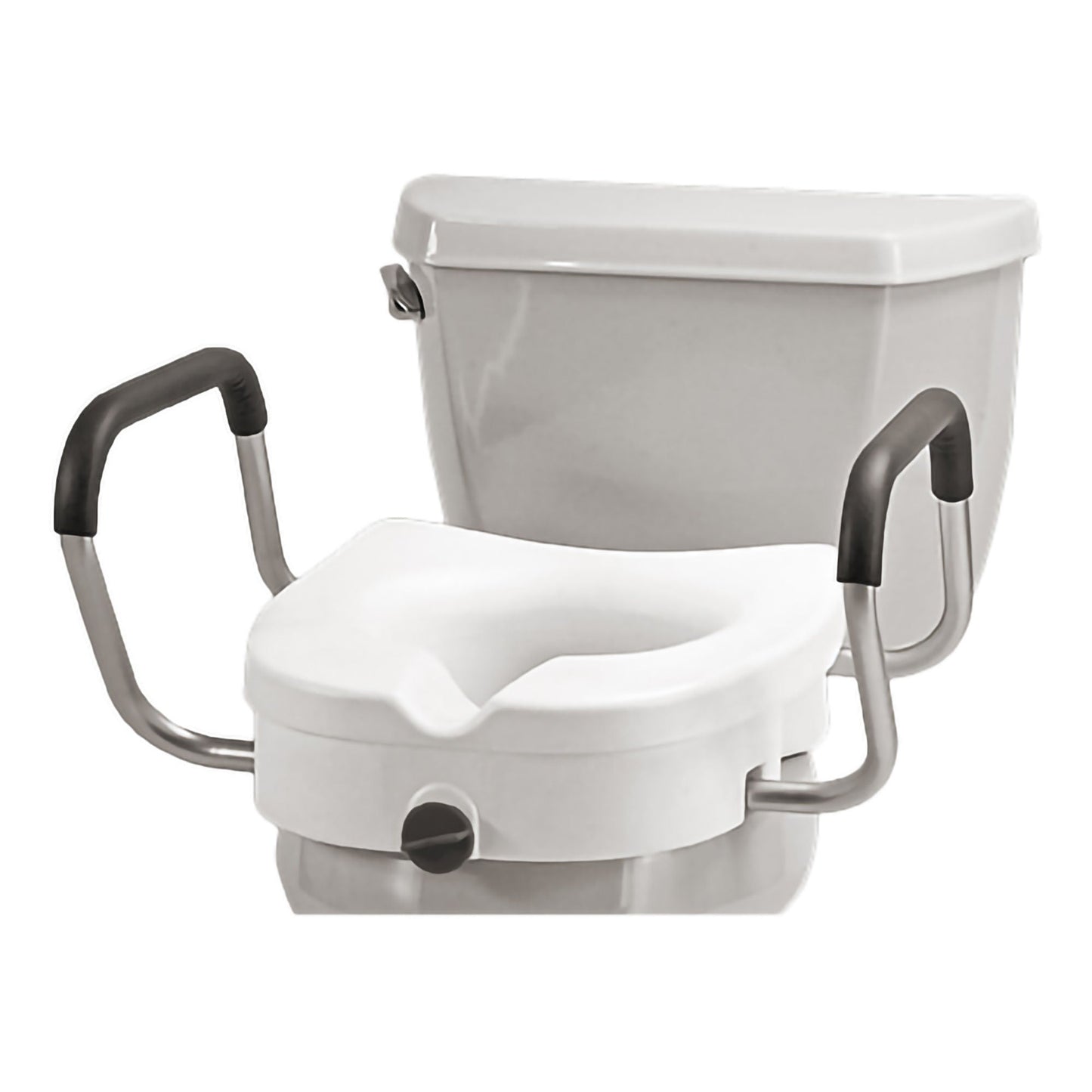 Nova Ortho-Med Raised Toilet Seat with Detachable Arms, 5 Inch Height