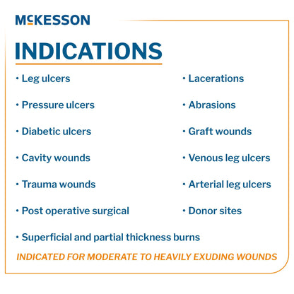 McKesson Calcium Alginate Dressing, 4 x 4¾ inch