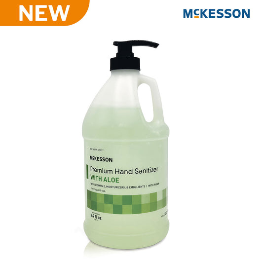 McKesson Premium Hand Sanitizer with Aloe Ethyl Alcohol Gel Pump Bottle