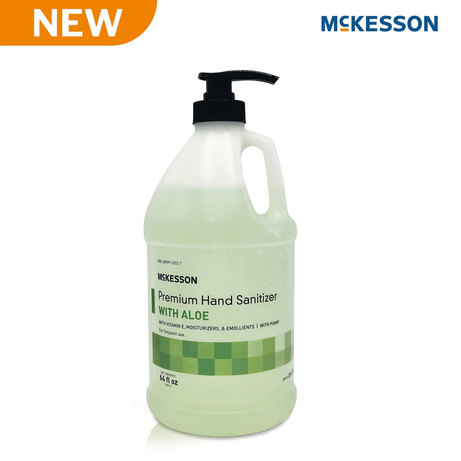 McKesson Premium Hand Sanitizer with Aloe Ethyl Alcohol Gel Pump Bottle