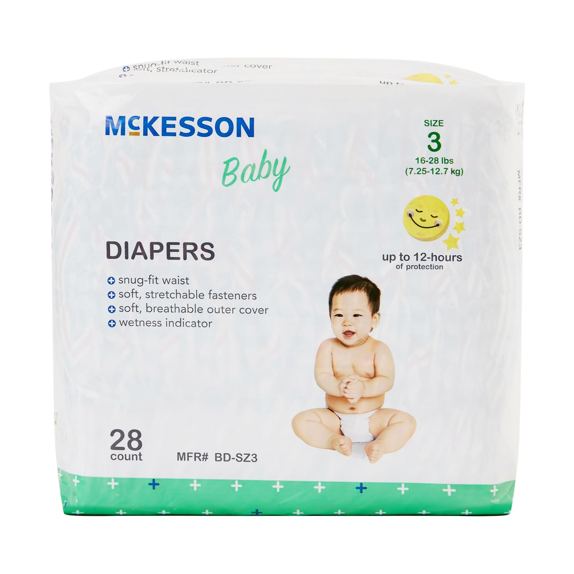 McKesson Baby Diapers, for Babies weighing 16 – 28 lbs.