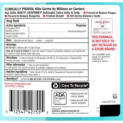 Listerine® Cool Mint Antiseptic Mouthwash