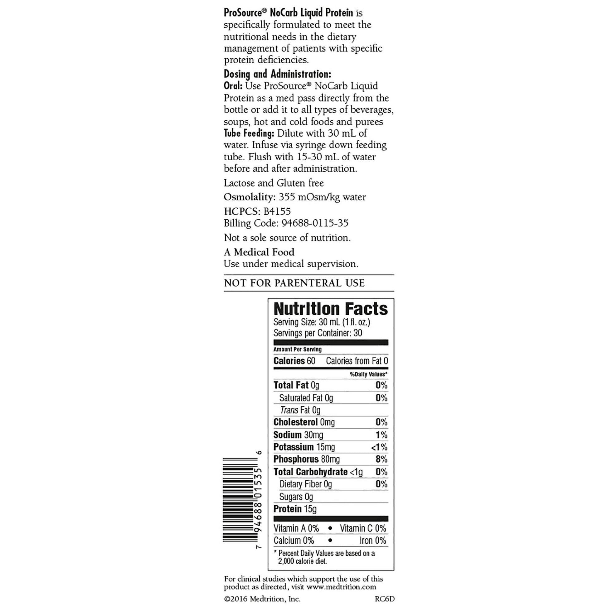 ProSource NoCarb™ Berry Punch Collagen and Whey Protein Formula, Bottle