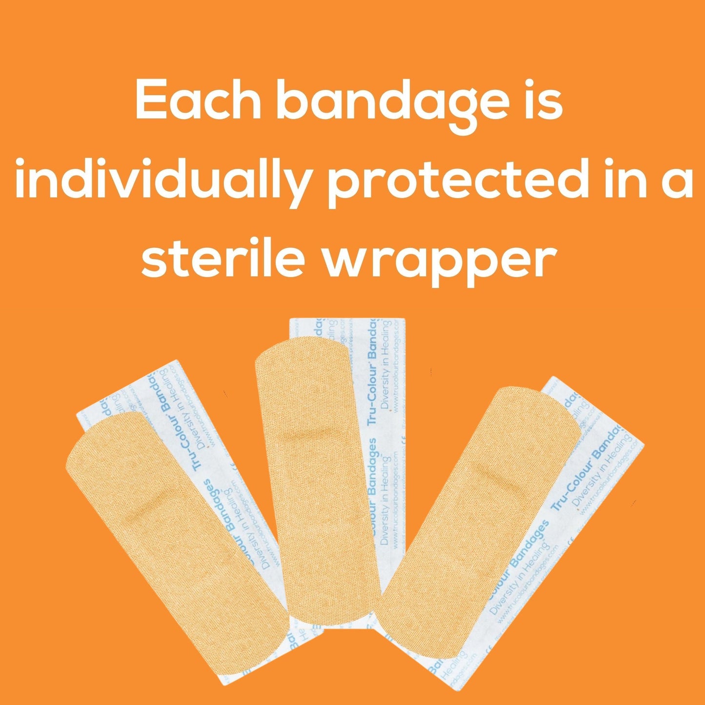 Tru-Colour Skin Tone Shade Fabric Bandage Adhesive Strips – Beige