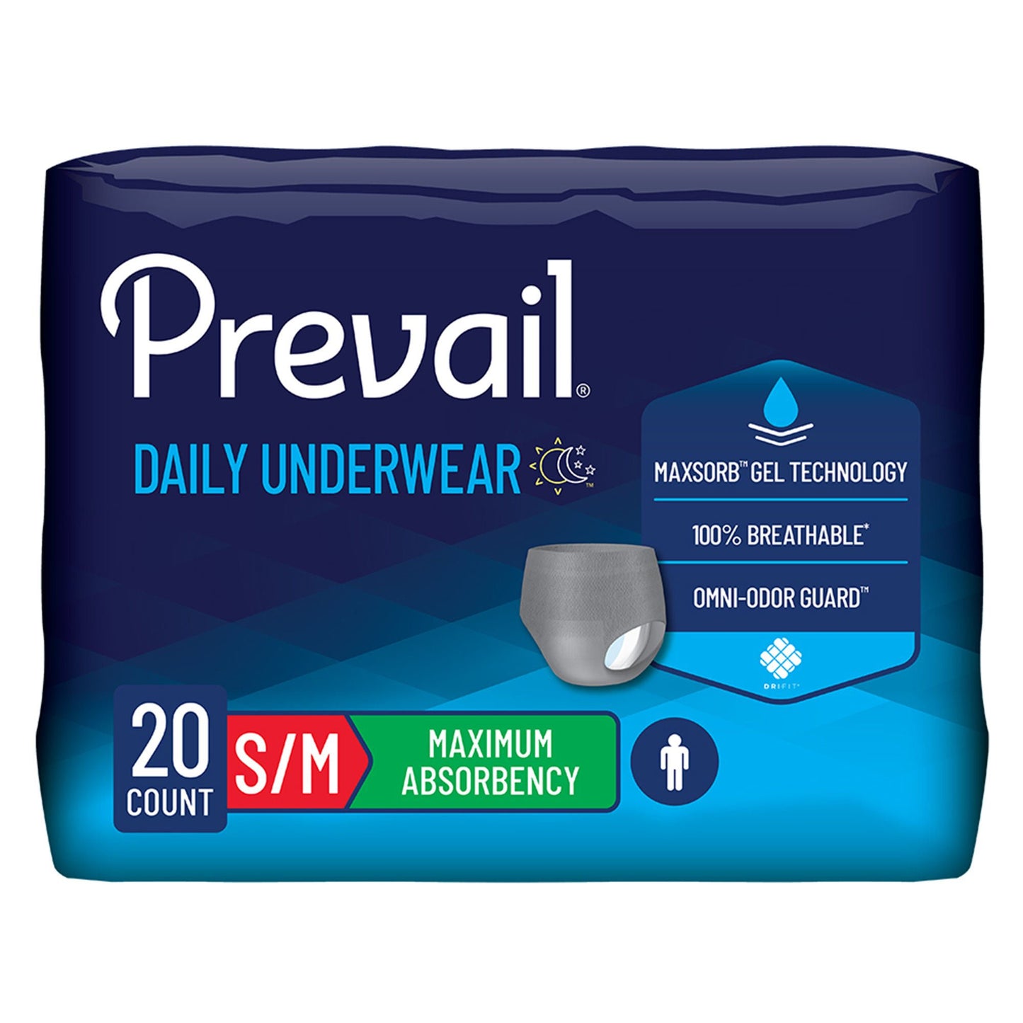 Prevail® Men's Daily Maximum Absorbent Underwear