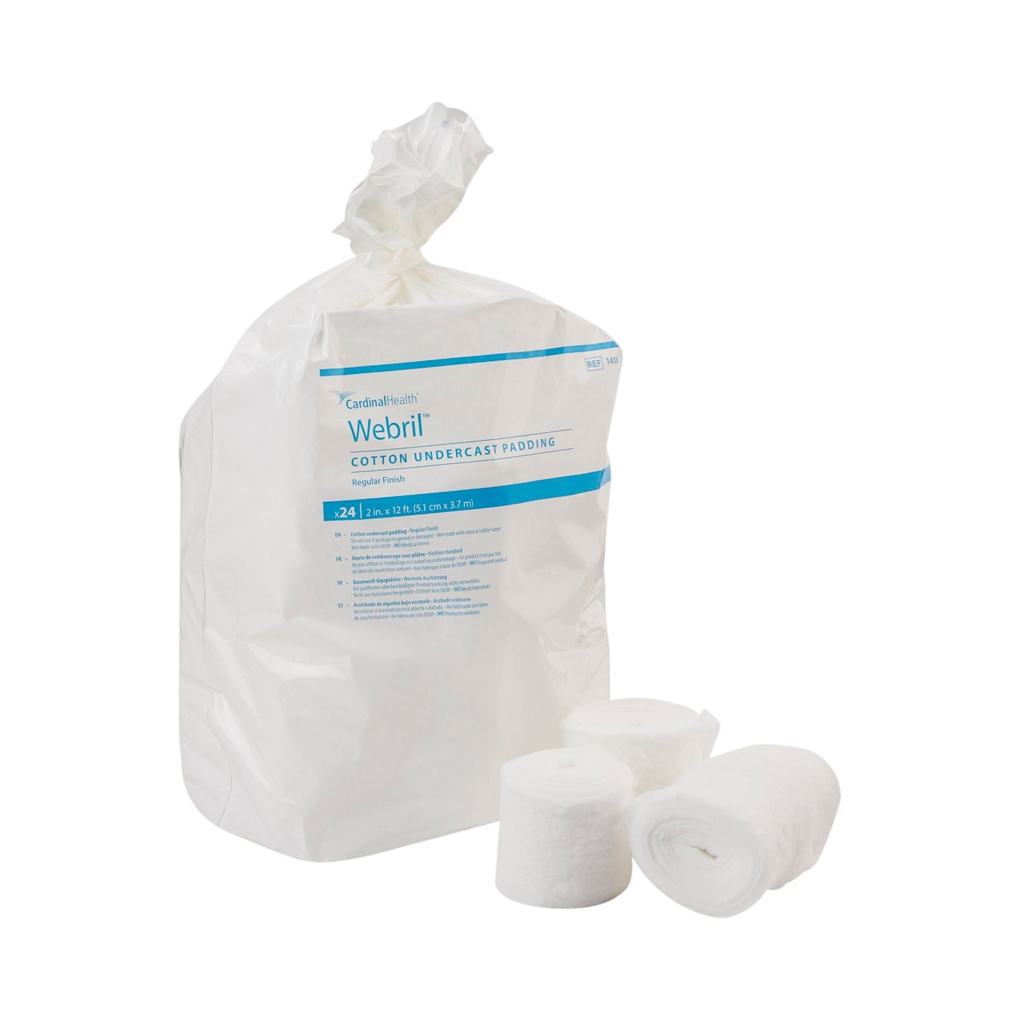 Webril™ Undercast Cotton Cast Padding, nonsterile, White