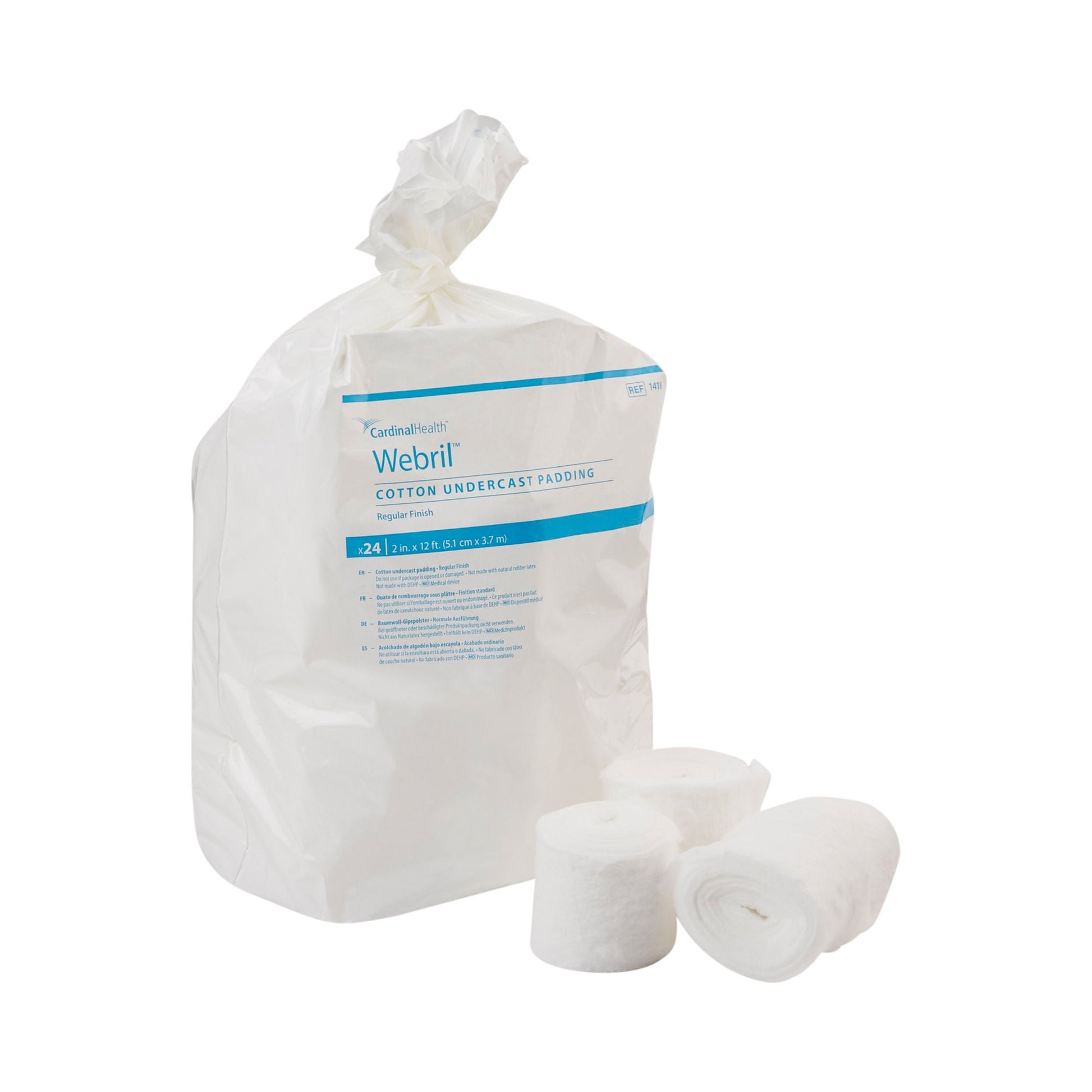 Webril™ Undercast Cotton Cast Padding, nonsterile, White