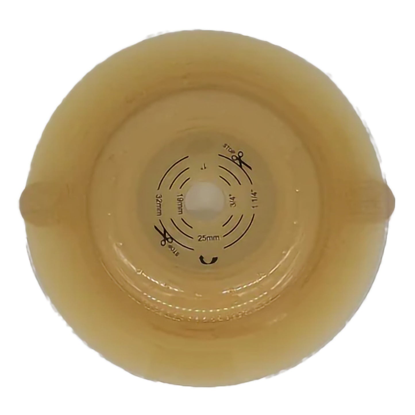 Safe n Simple Ostomy Barrier Trim to Fit, Standard Wear Adhesive Tape Collar Flange Up to 1-1/2 Inch Opening