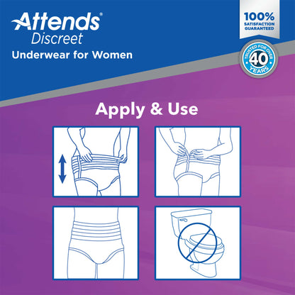 Attends® Discreet Women's Underwear, Level 5