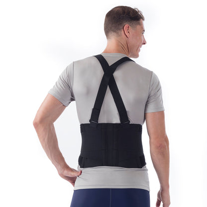NYOrtho Deluxe Occupational Back Support Hook and Loop Closure 34 to 38 Inch Waist Circumference 9 Inch Back Height Adult