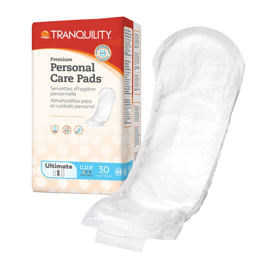 Tranquility Premium Ultimate Bladder Control Pad 13-7/10 Inch Length Heavy Absorbency Super Absorbent Core
