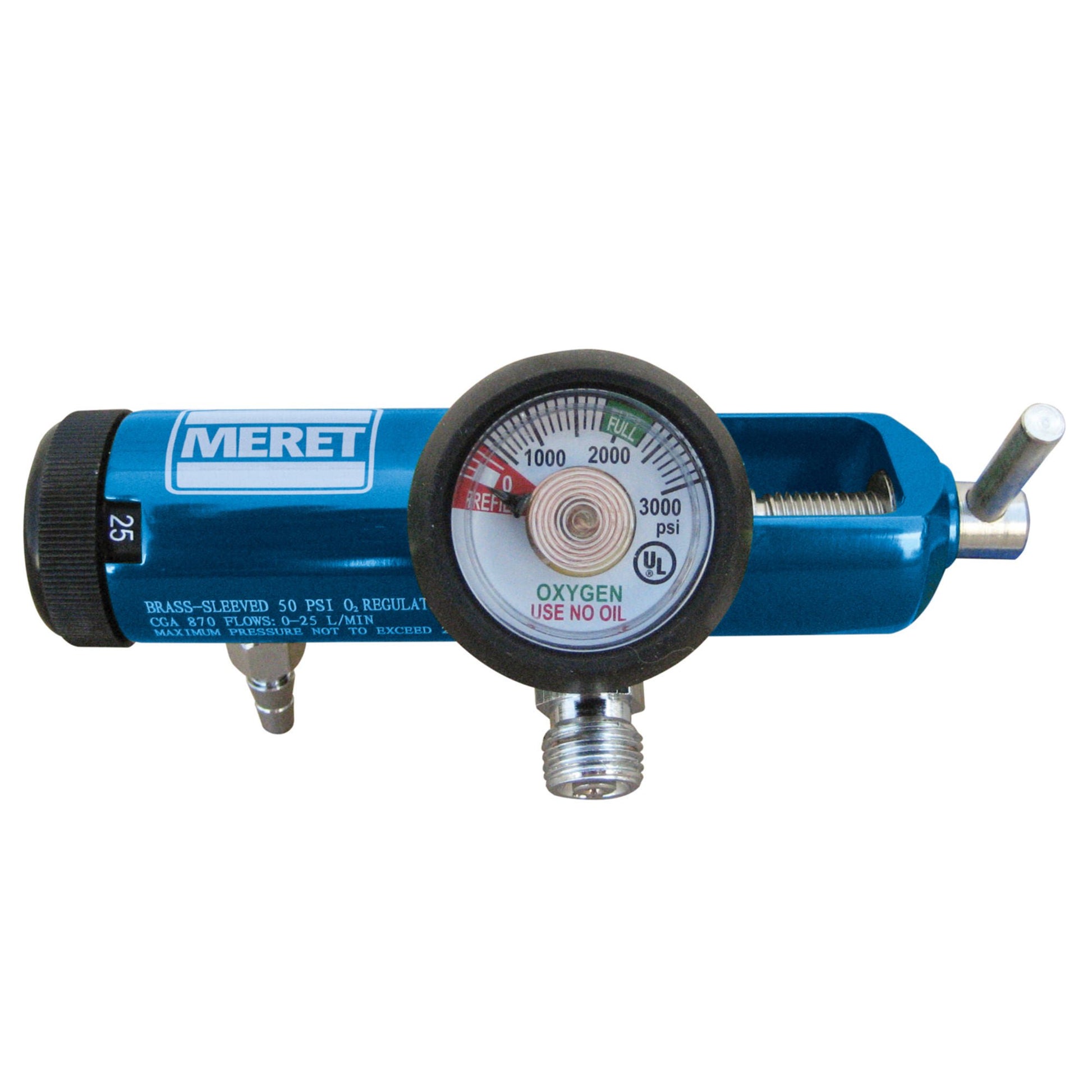 Oxygen Regulator 0-25LPM DISS