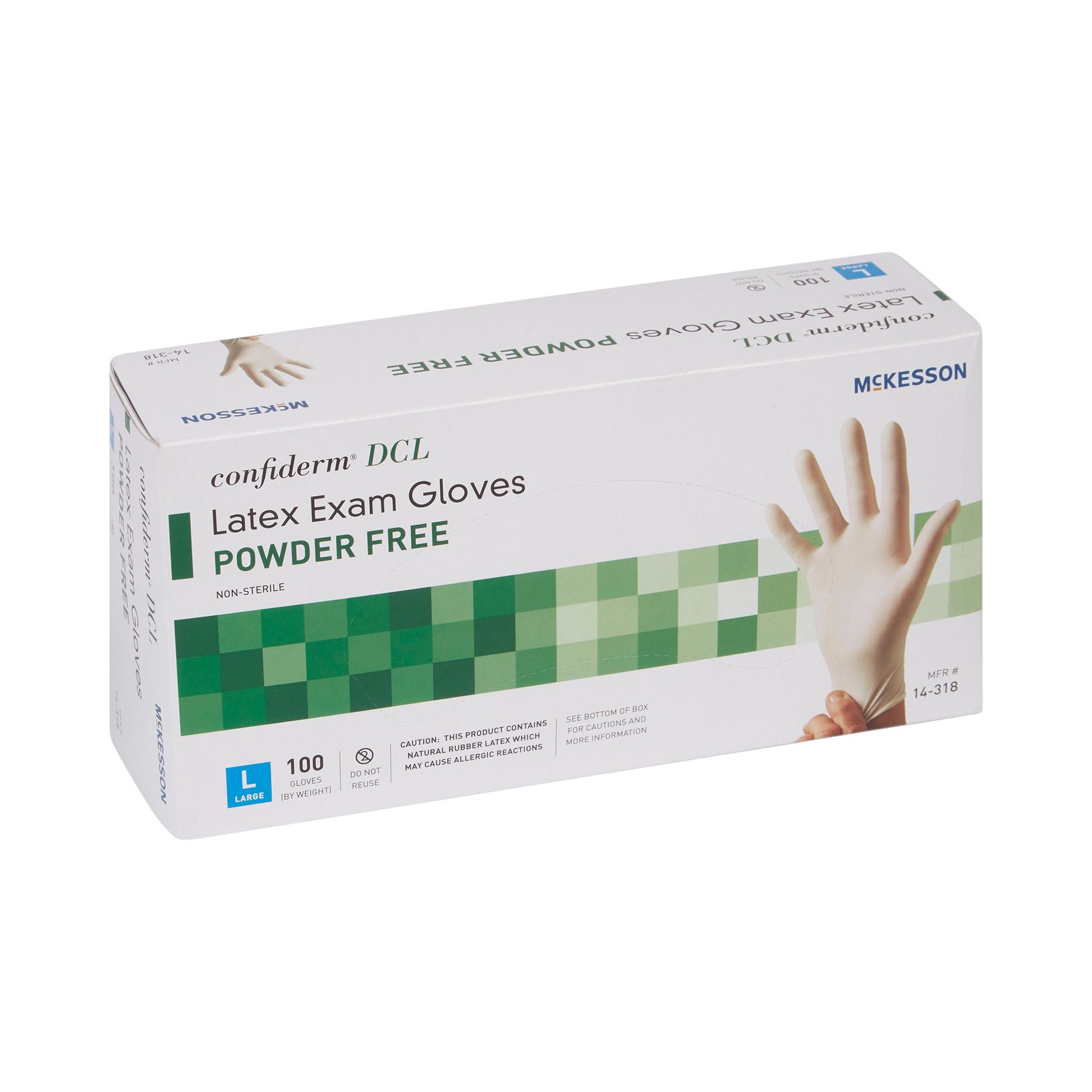 McKesson Confiderm® Latex Exam Gloves, Ivory - view 6