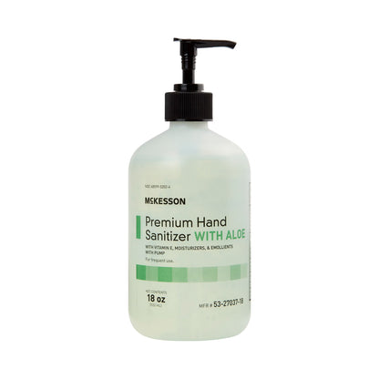 McKesson Premium Hand Sanitizer with Aloe, Gel, Pump Bottle