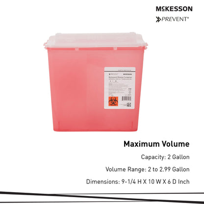McKesson Prevent® Sharps Container, 2 Gallon