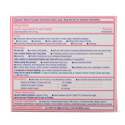 Benadryl® Diphenhydramine Allergy Relief