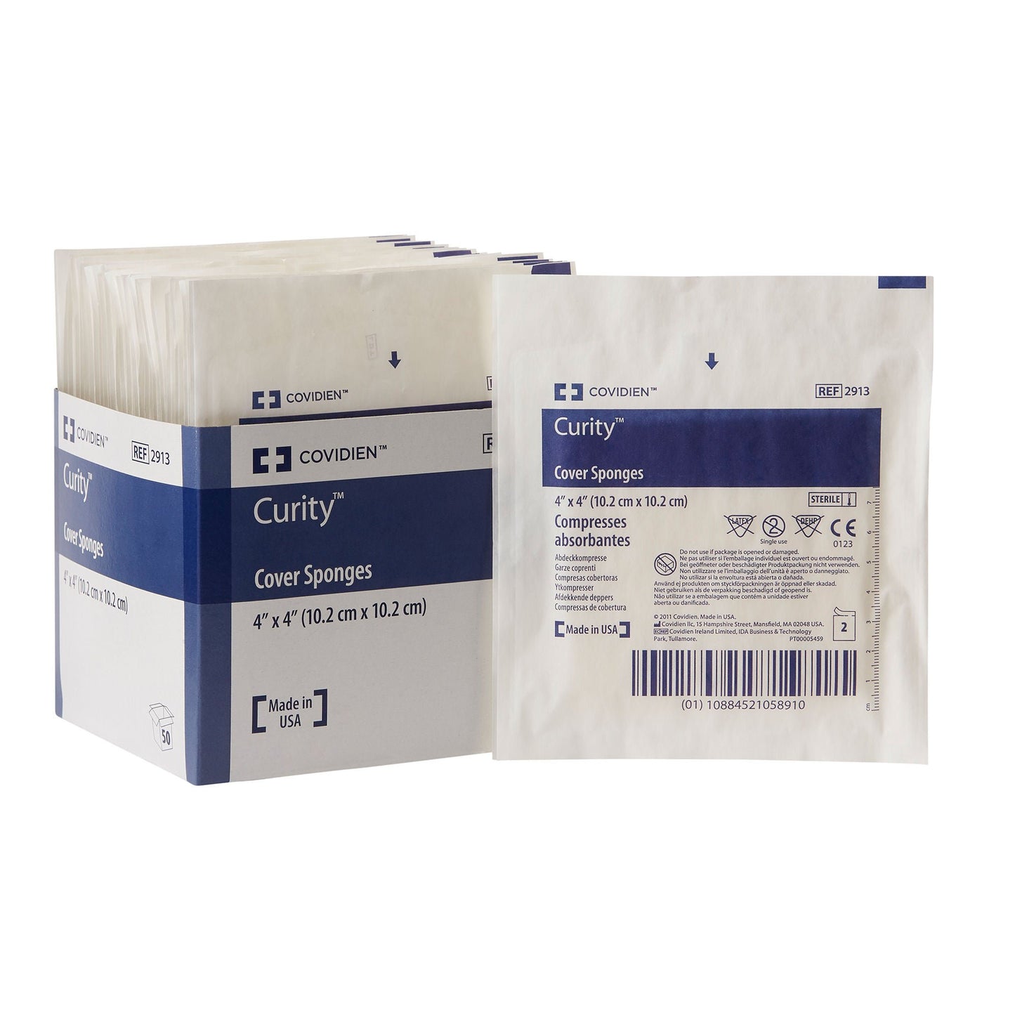 Curity™ Sterile Nonwoven Sponge, 4-Ply