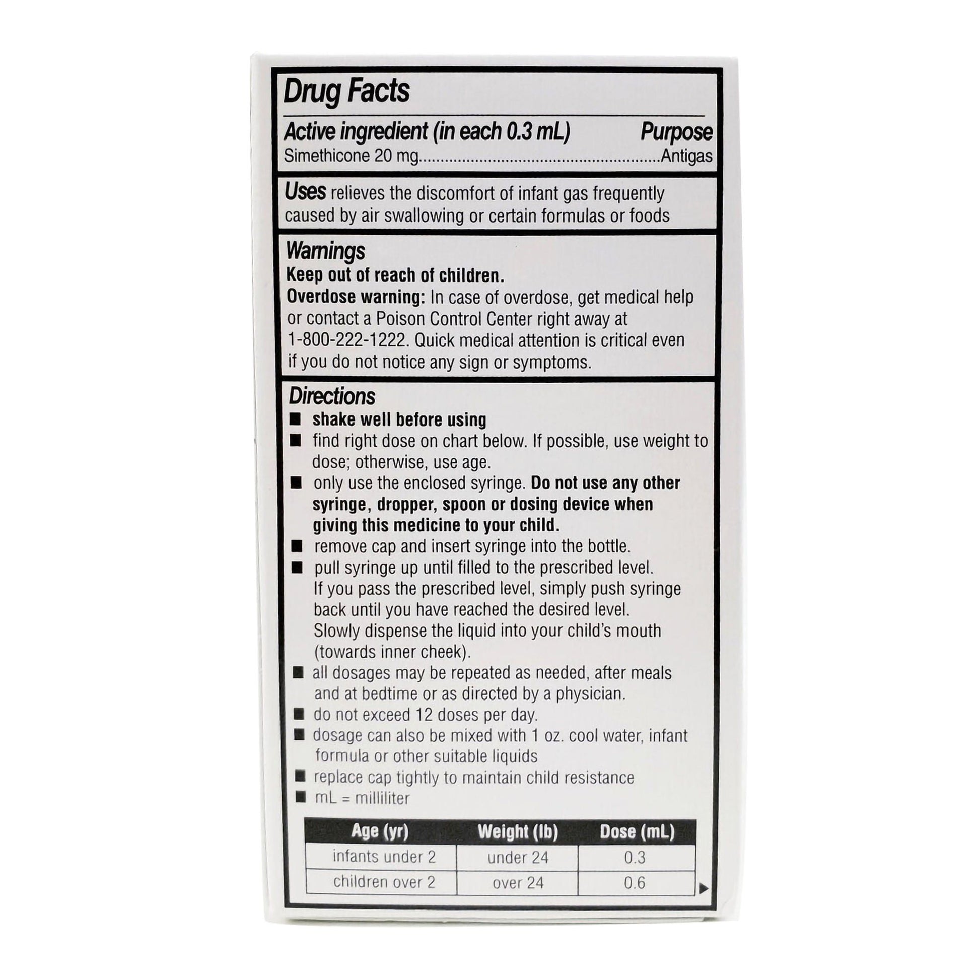Rugby® Simethicone Infant Gas Relief