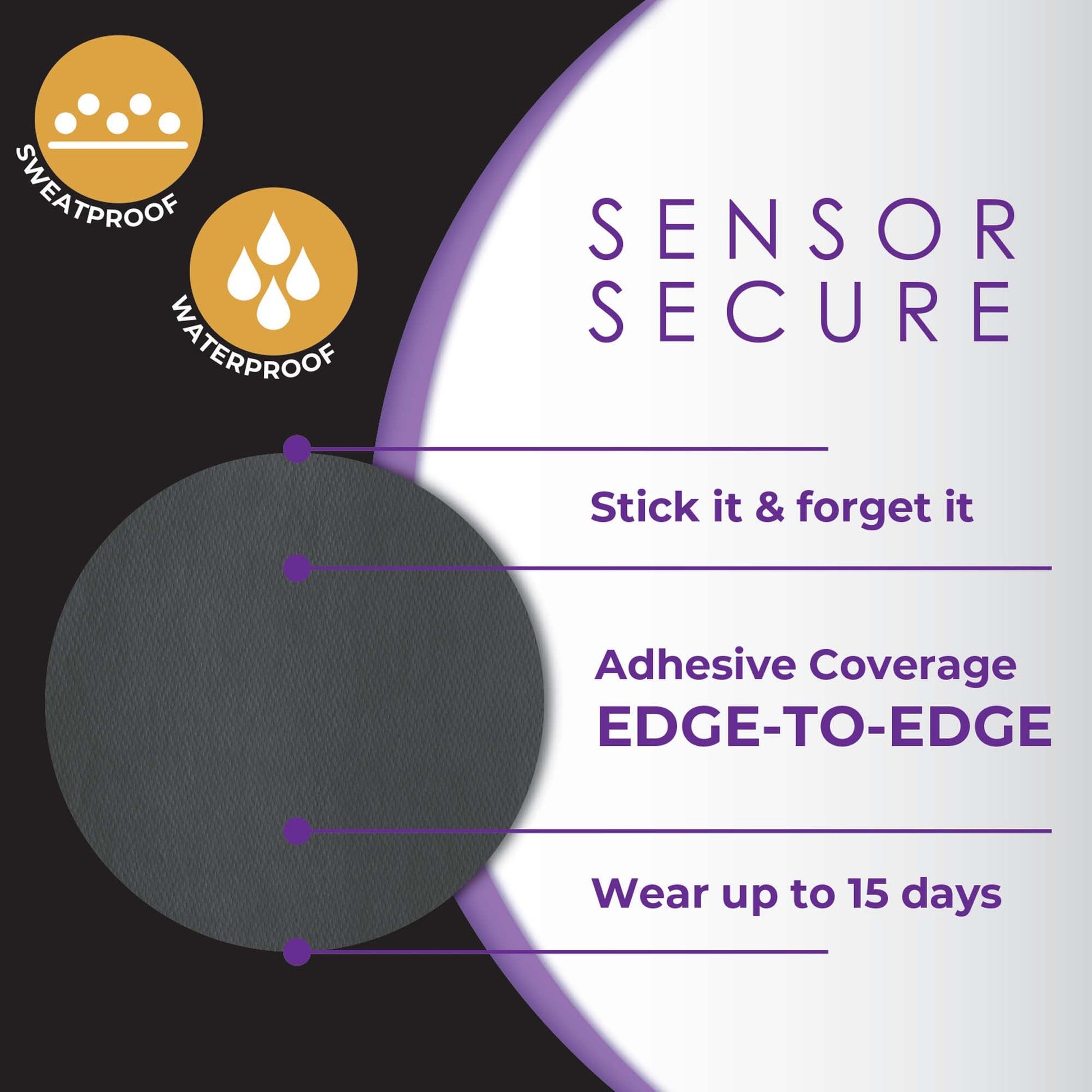 Cover Guard Sensor Overpatch Black For FreeStyle Libre 3
