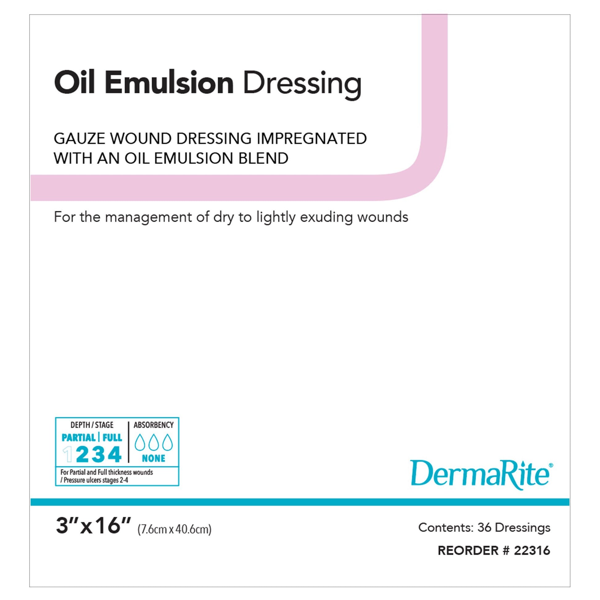 DermaRite® Oil Emulsion Wound Dressing