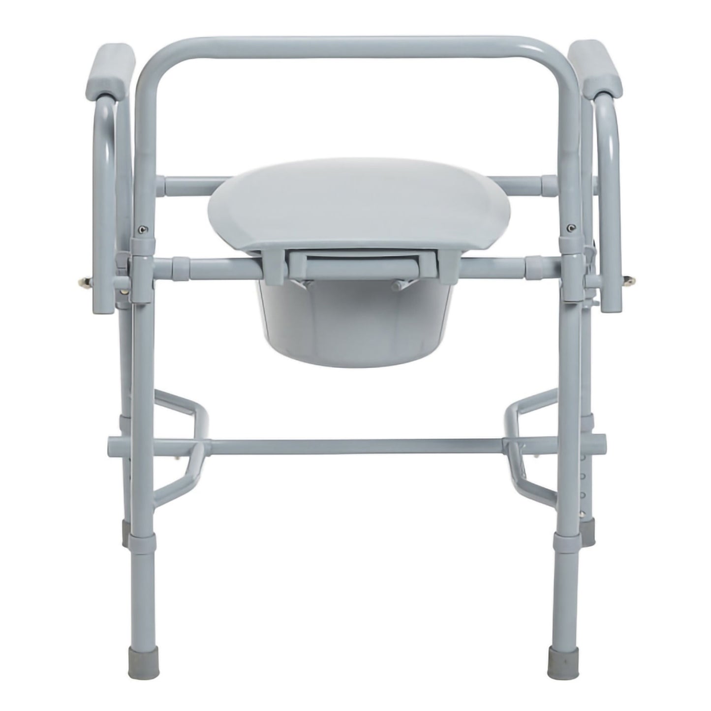 drive™ Deluxe Steel Drop-Arm Commode Chair
