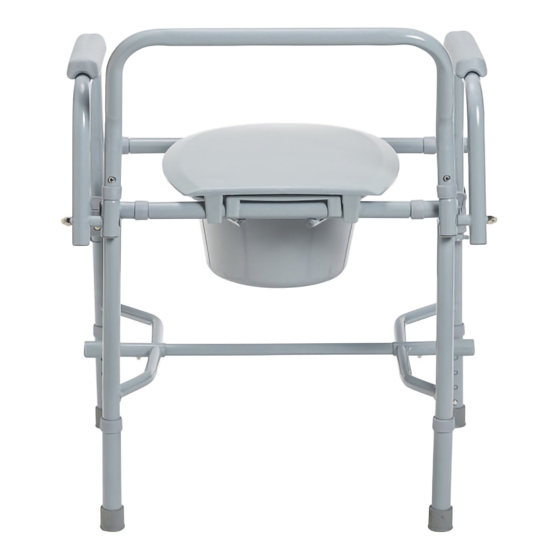 drive™ Deluxe Steel Drop-Arm Commode Chair