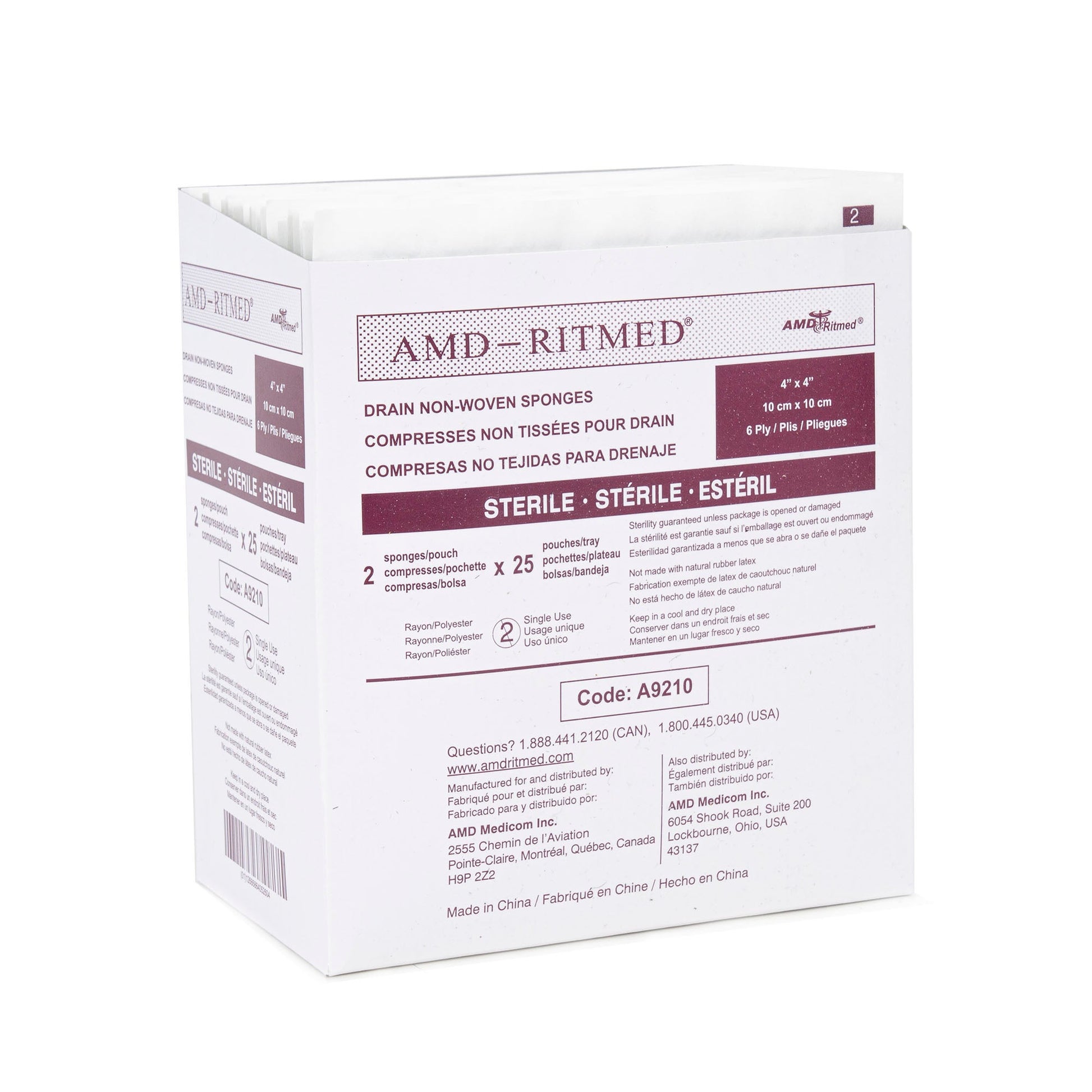 AMD Ritmed I.V. Sponge, 6-Ply