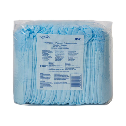 Tena® Regular Underpads, Light Absorbency, Blue, Disposable